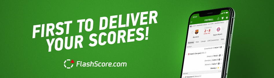 Get the latest updates on your favourite matches on FlashScore